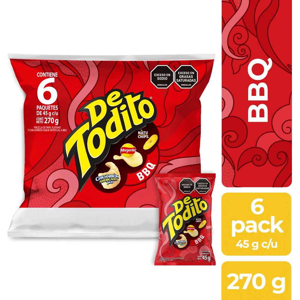 Pasabocas DETODITO BBQ surtido (270  gr) img #1