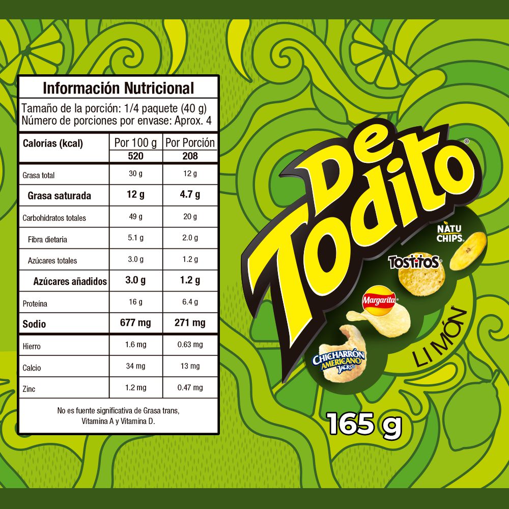 Pasabocas DETODITO limón (165  gr) img #3