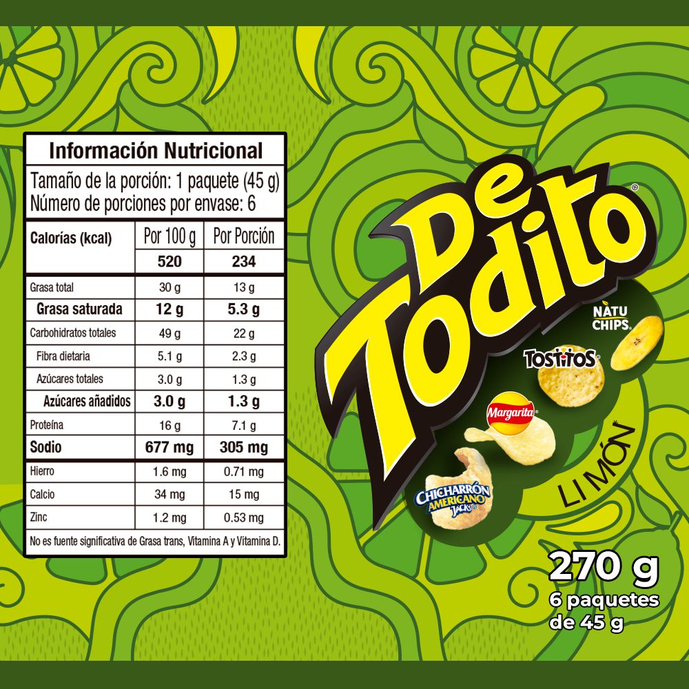 Pasabocas DETODITO limón (270  gr) img #3