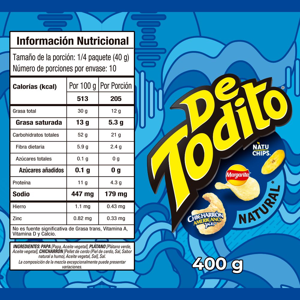 Pasabocas DETODITO naturales (400  gr) img #3