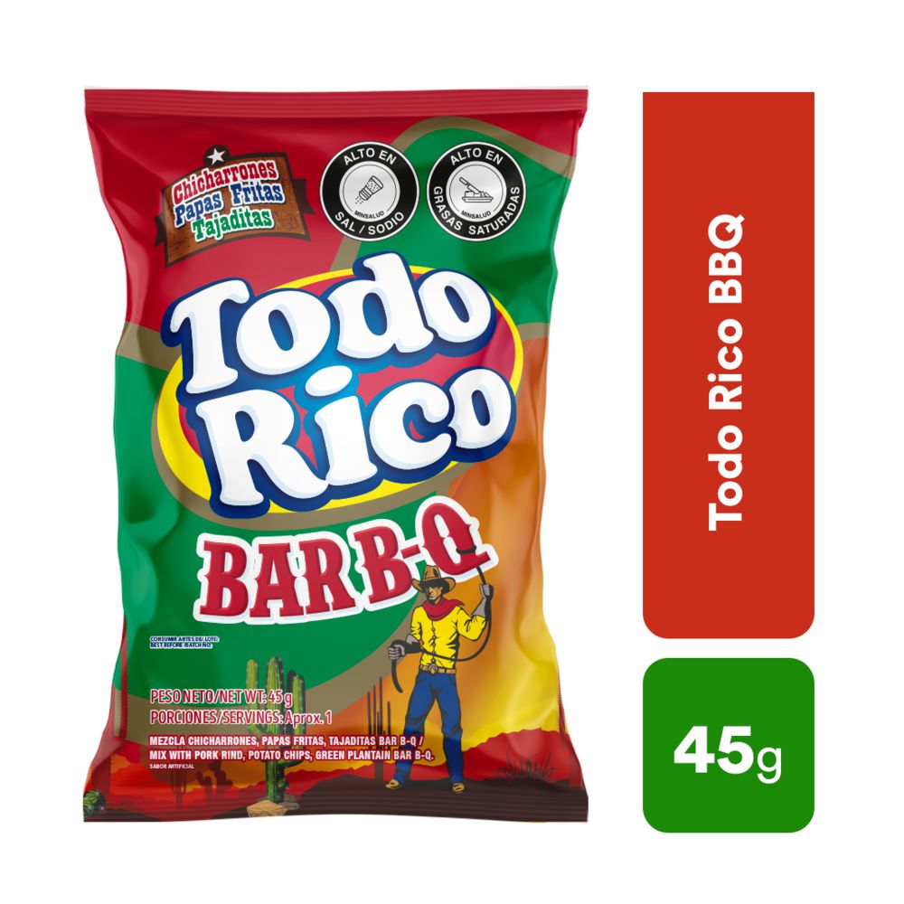 Pasabocas TODO RICO sabor BBQ (45  gr) img #1