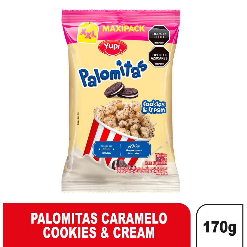 Pasabocas PALOMITAS caramelo cookies & cream (170  gr) img #1