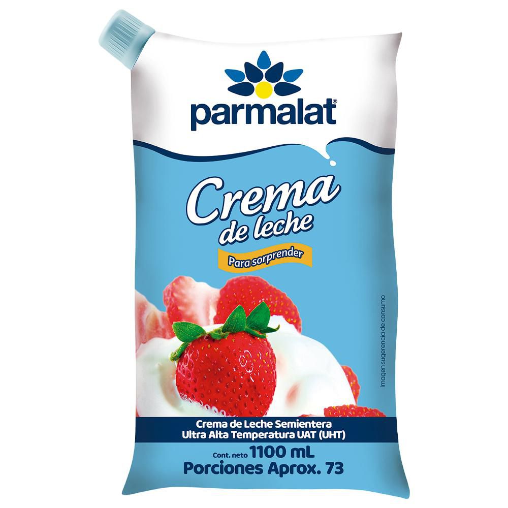 Crema de leche PARMALAT en bolsa (1100  gr) img #1