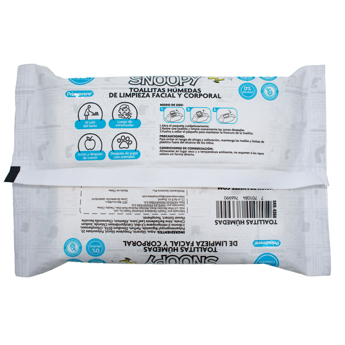 Toallitas Humedas  Snoopy X12 img #2