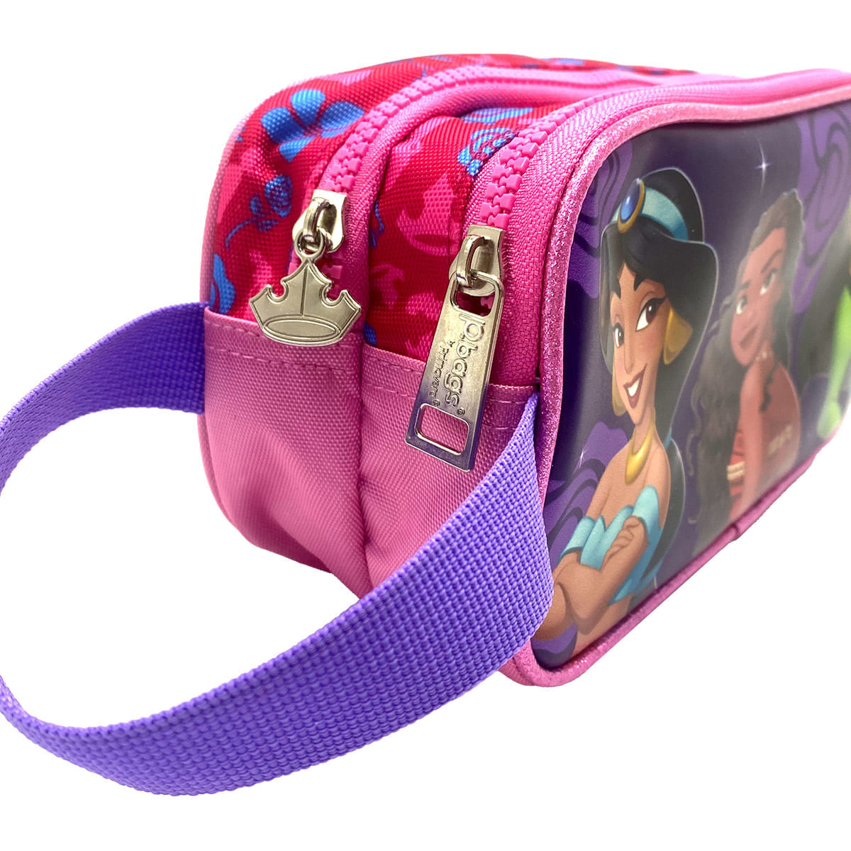 Cartuchera Premium 2 Bolsillos Princesas Ariel,Rapunzel y Moana img #2