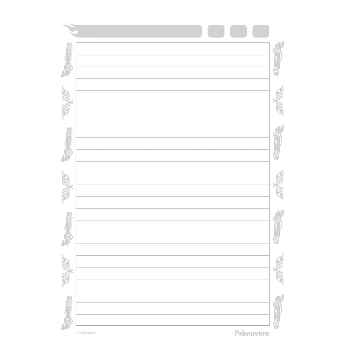Cuaderno Vertical  Hot Wheels Racing Society img #3
