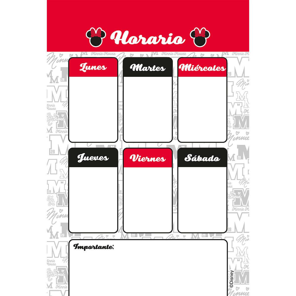 Cuaderno Vertical  Minnie Mouse Azul img #4