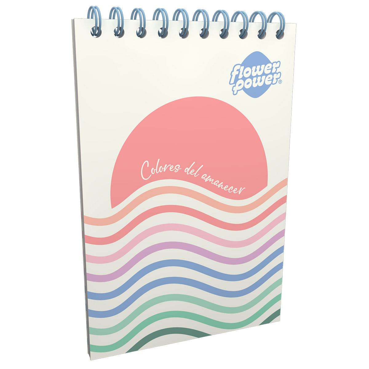 Cuaderno Vertical  Flower Power Amanecer img #1