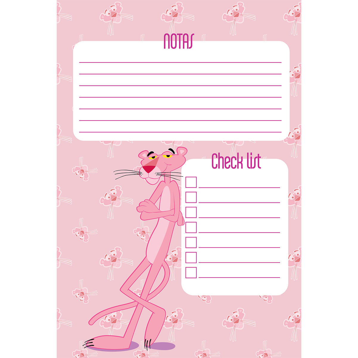 Cuaderno Vertical  Pantera Rosa Estrellas img #4