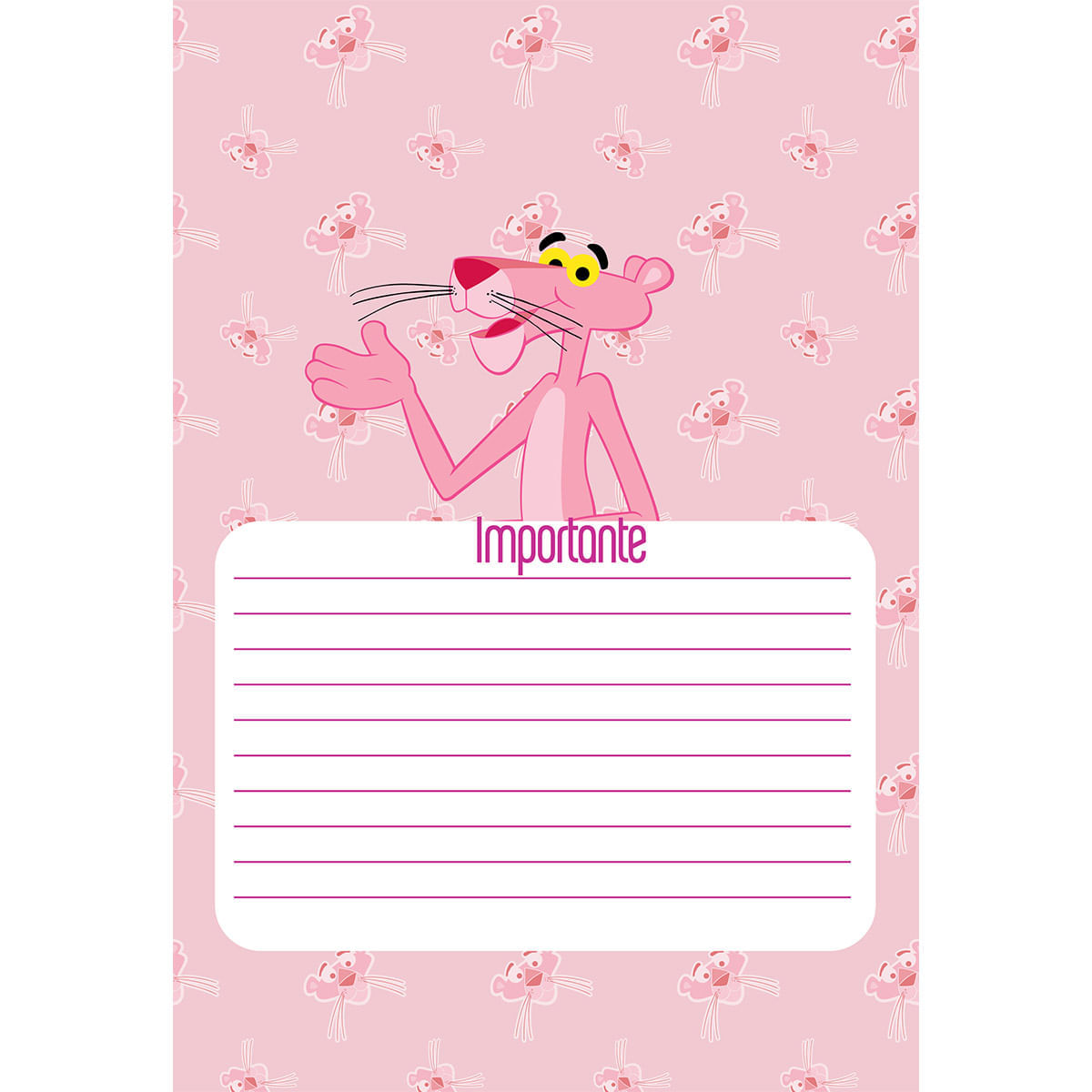 Cuaderno Vertical  Pantera Rosa Self Love Club img #5