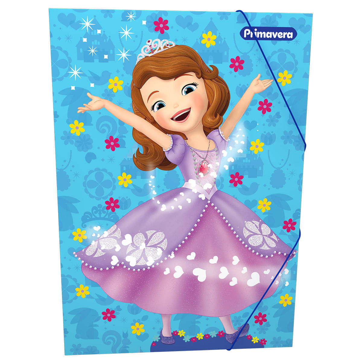 Carpeta  Princesita Sofía Brillos y Flores img #1