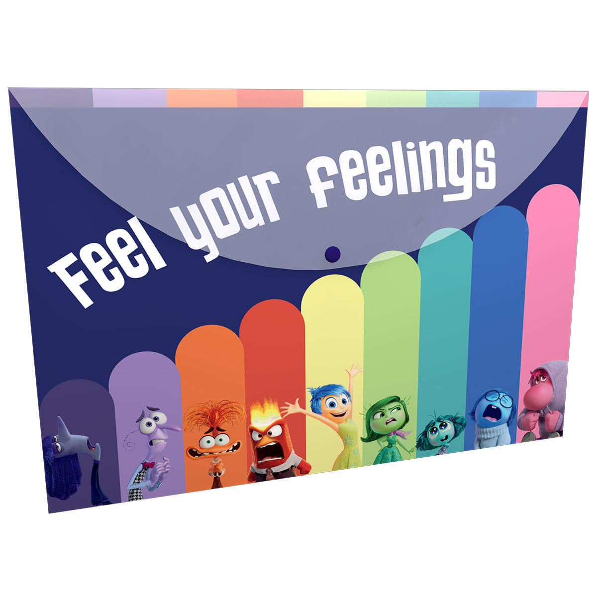 Sobre Plástico  Intensamente Feelings Impreso Boton img #1