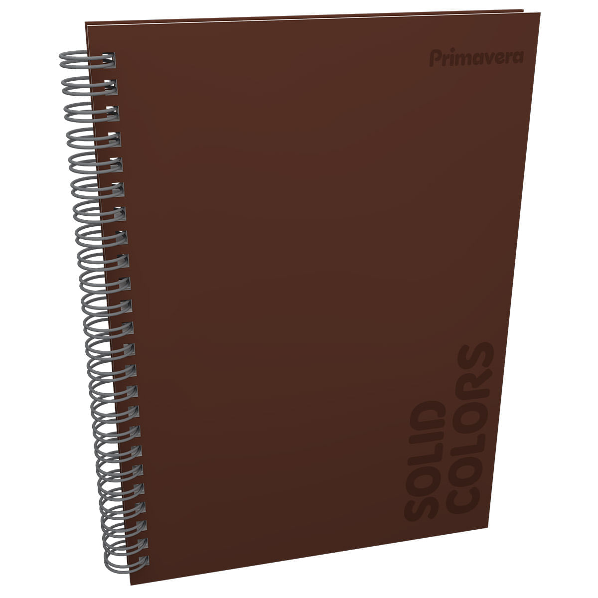 Cuaderno Argollado Pasta Dura  Solid Colors Hombre Grande Café img #1