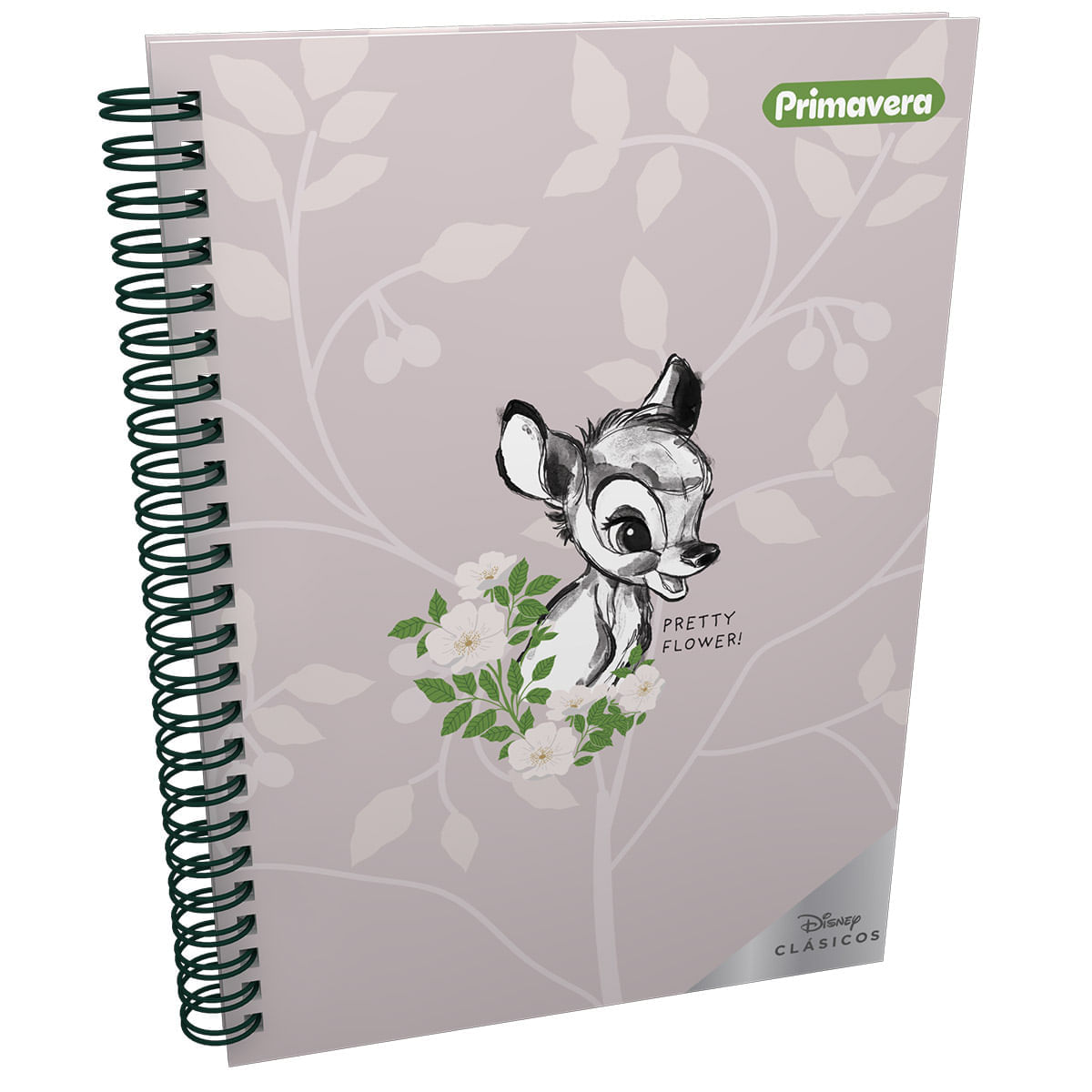 Cuaderno Argollado Pasta Dura  Bambi Grande Pretty Flower img #1