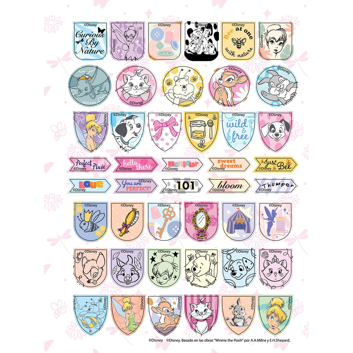 Cuaderno Argollado Pasta Dura  Bambi Grande Pretty Flower img #6