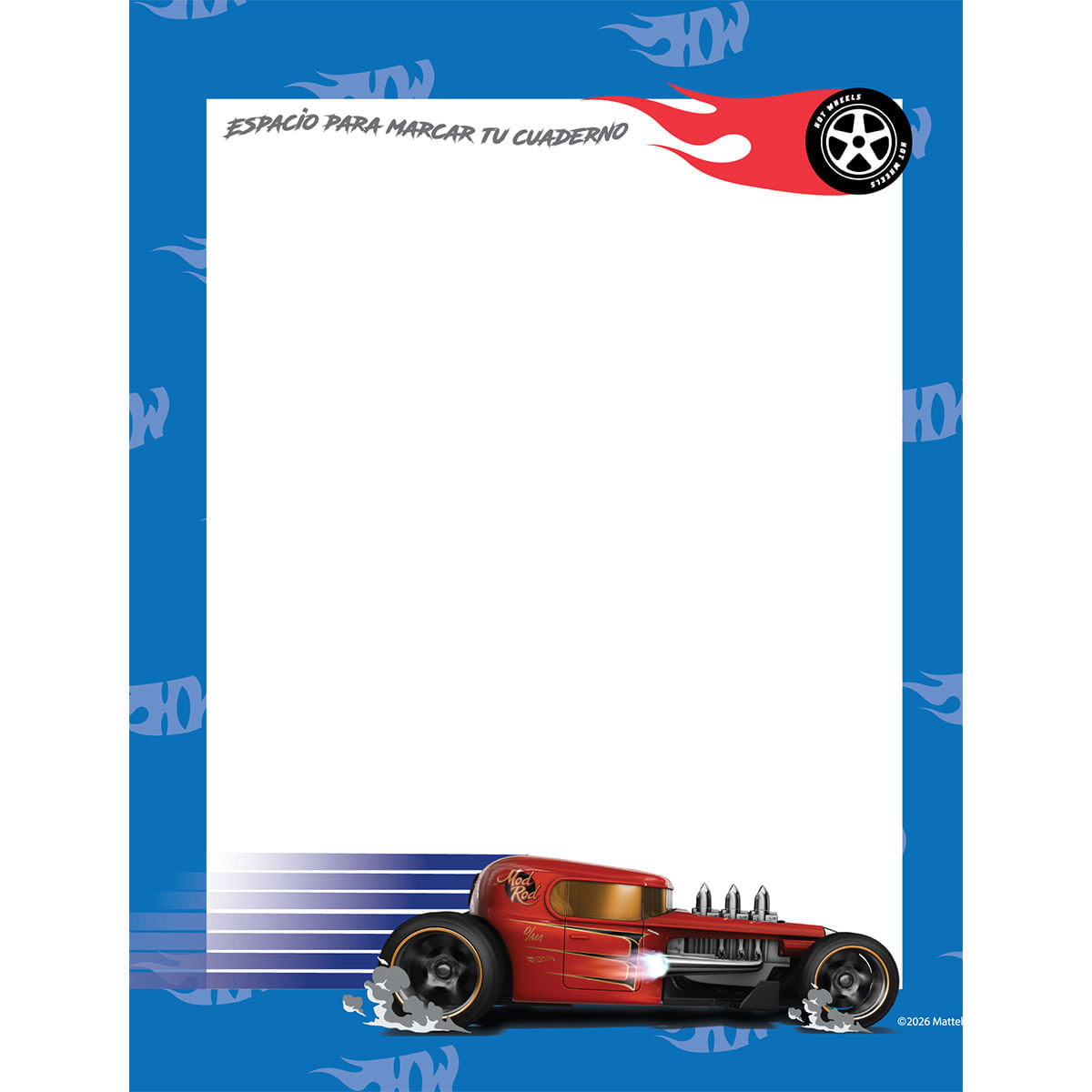 Cuaderno Cosido Hot Wheels Carros y Pistas img #9