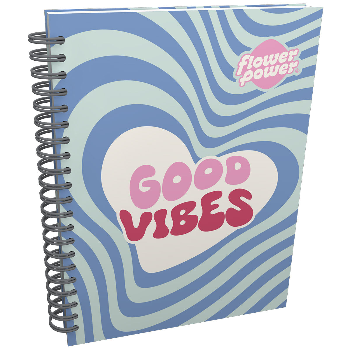 Cuaderno Argollado Multimaterias  Flower Power Good Vibes img #1