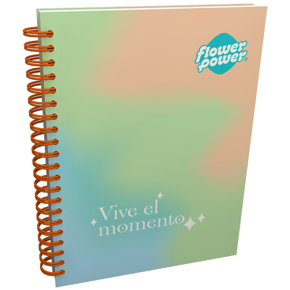 Cuaderno Argollado Multimaterias  Flower Power Vive El Momento img #1