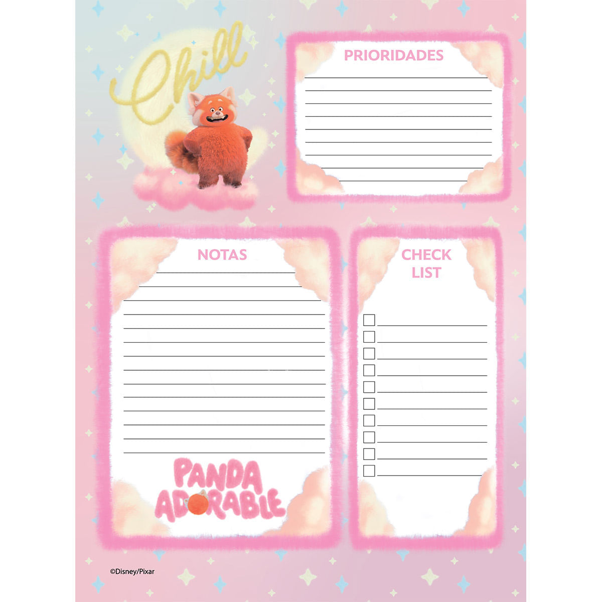 Cuaderno Argollado Pasta Dura  Intensamente Fluffy Grande Intensamente Fun img #2