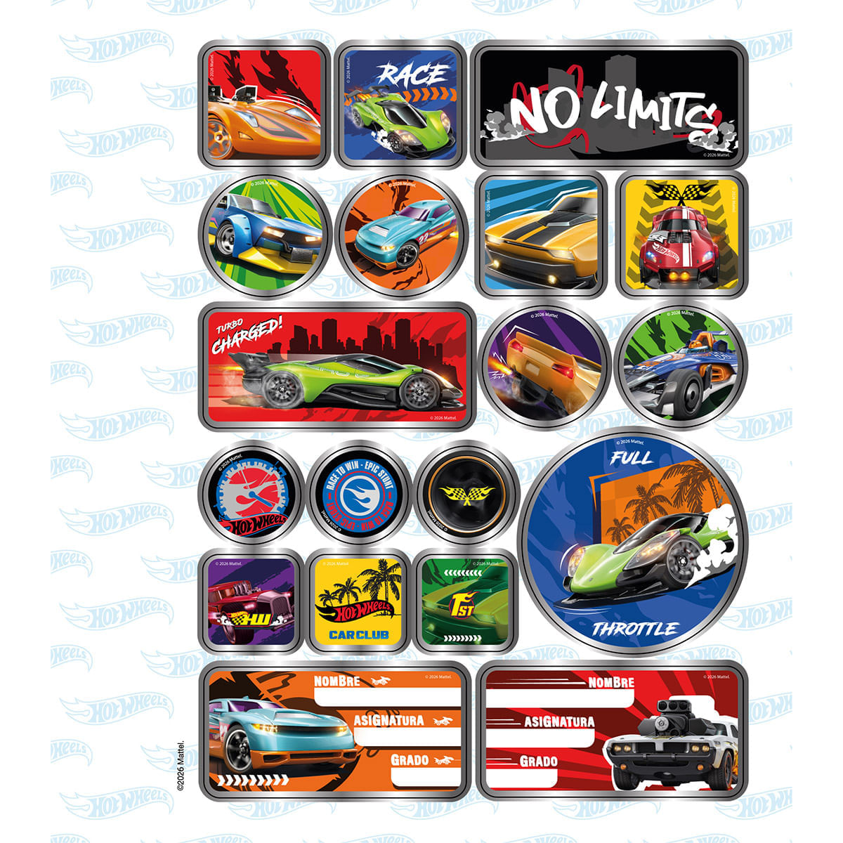 Cuaderno Cosido Hot Wheels Carros y Pistas img #5