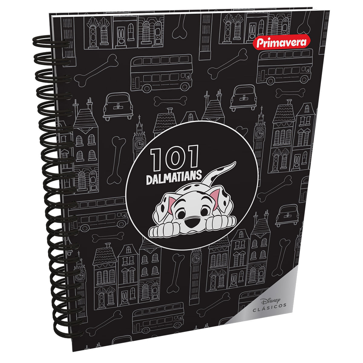 Cuaderno Argollado Grande Multimaterias 101 Dálmatas Ciudad img #1