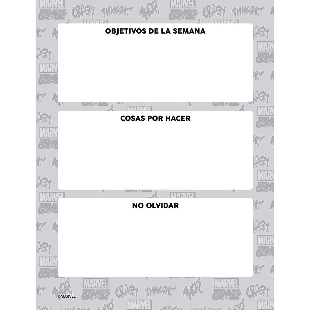 Cuaderno Argollado Grande Multimaterias Marvel Logos Cómic img #8
