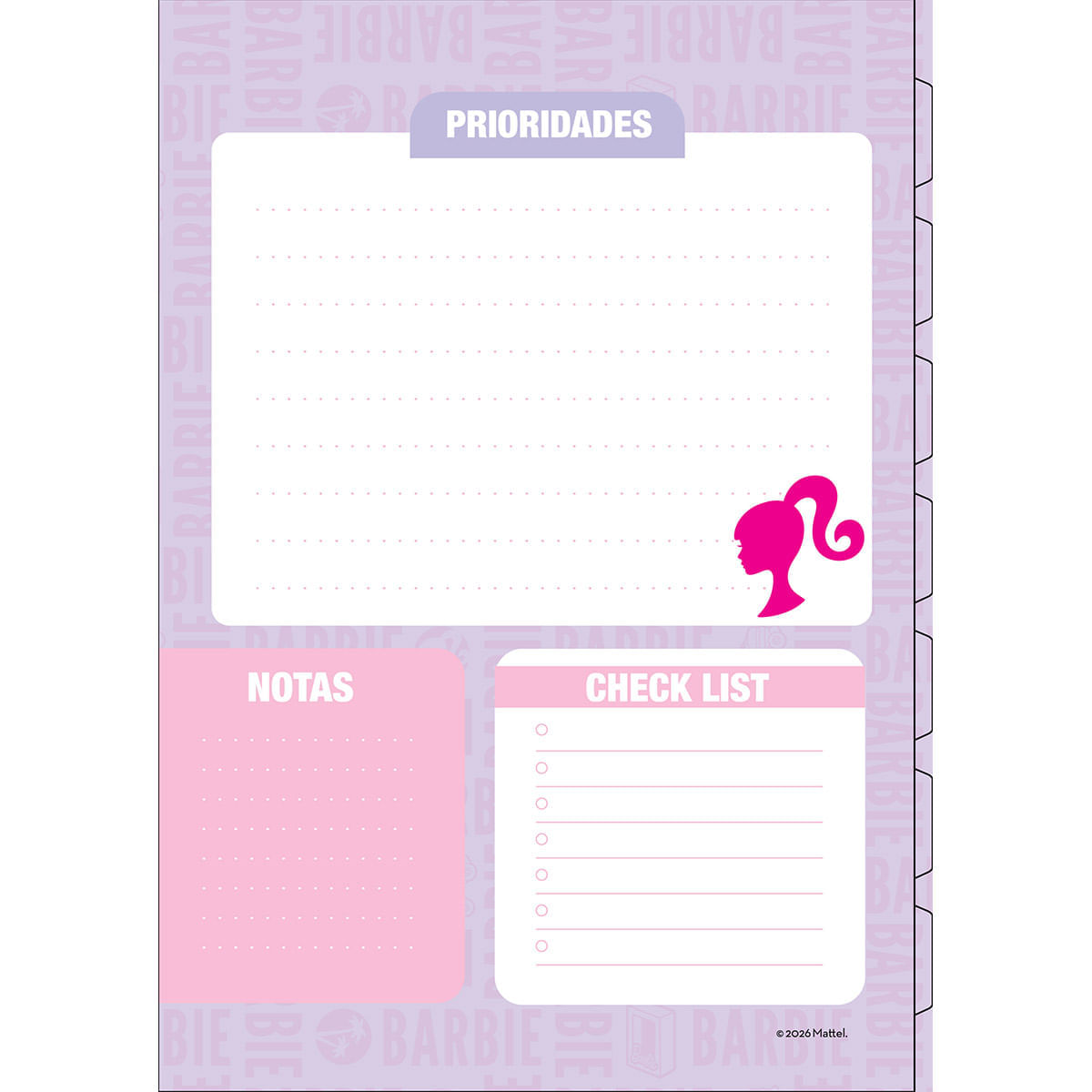 Cuaderno Argollado  Barbie Multimaterias Mujer Time To Shine img #8