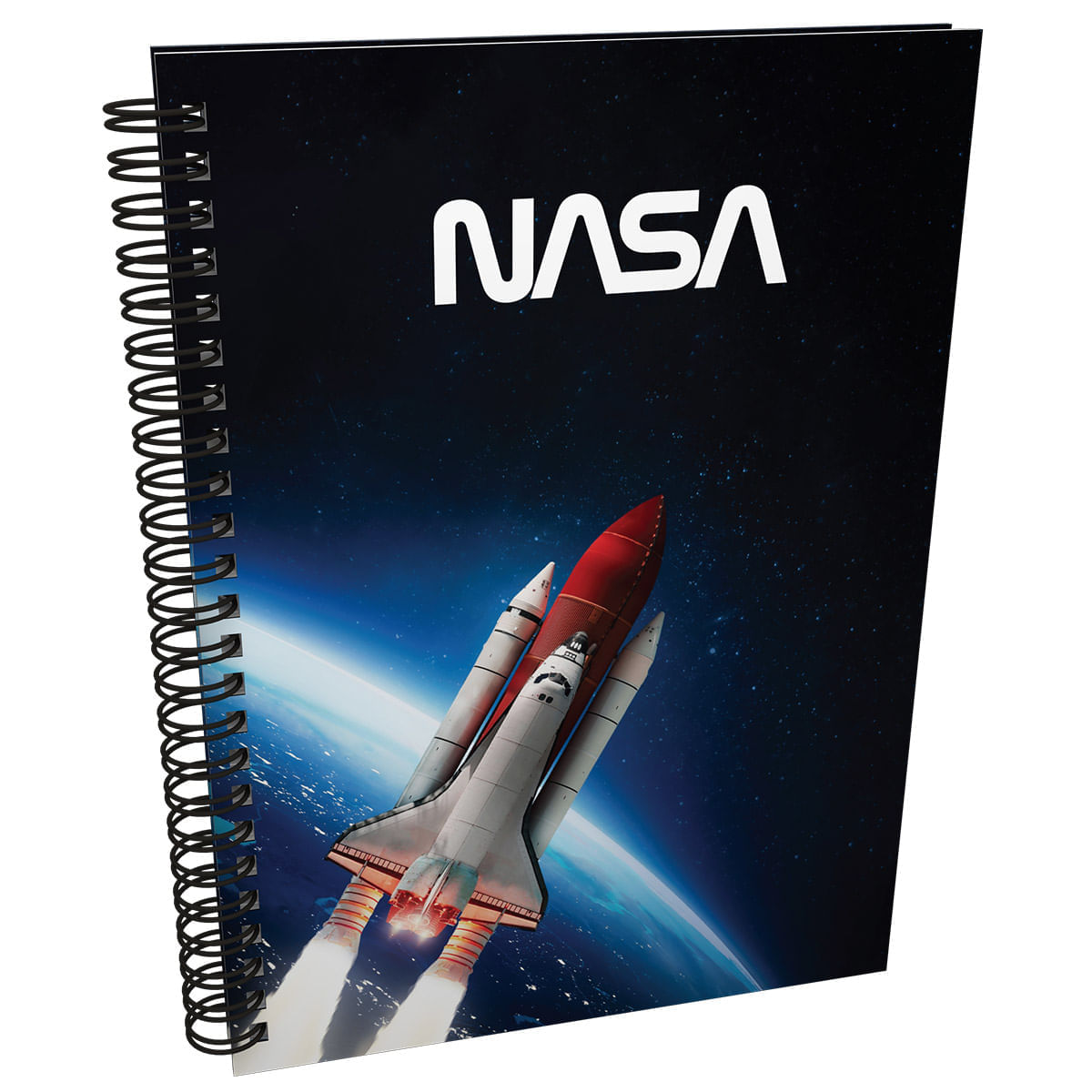 Cuaderno Argollado Pasta Dura  Nasa Grande Trasbordador en Orbita img #1