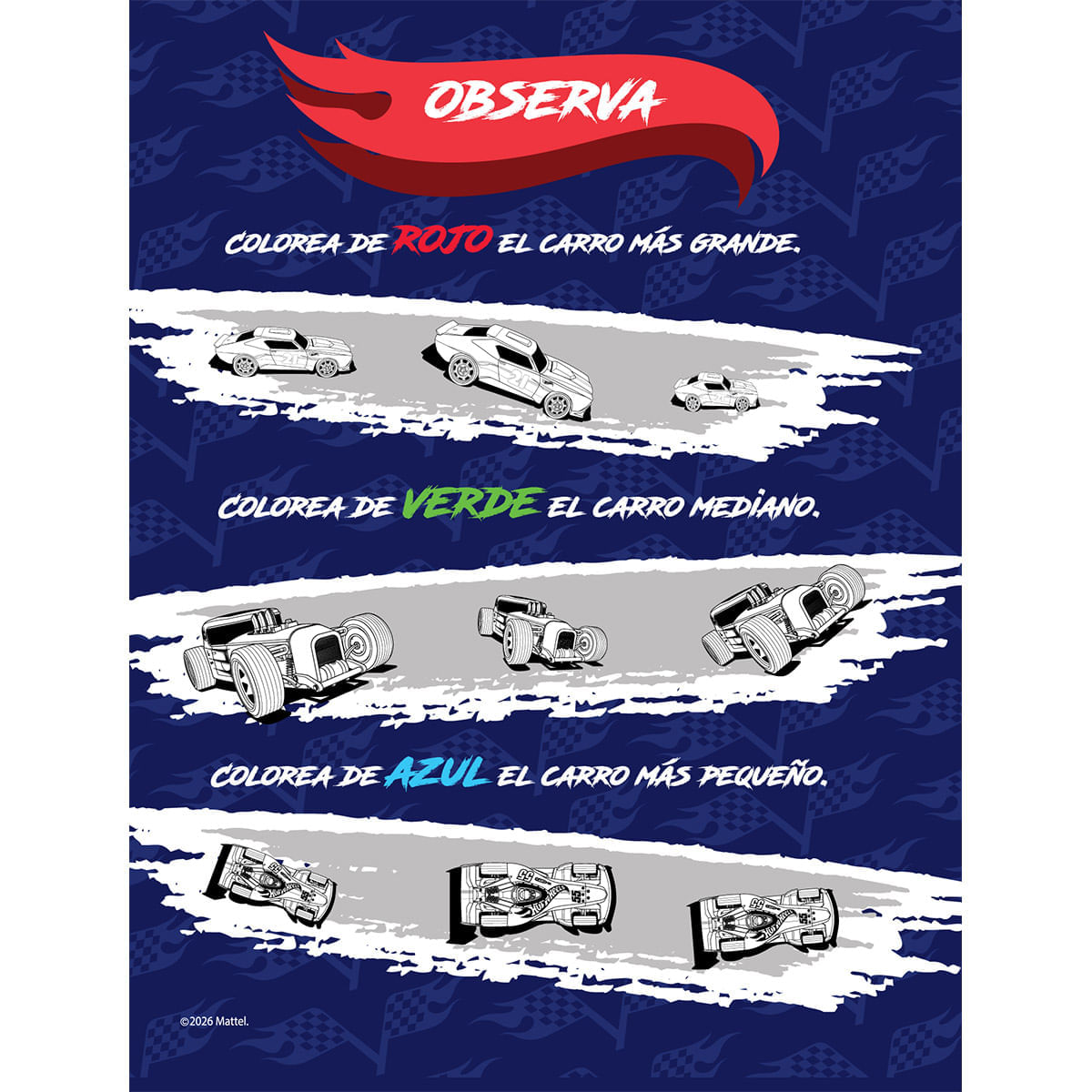 Cuaderno Cosido Hot Wheels Carros y Pistas img #8
