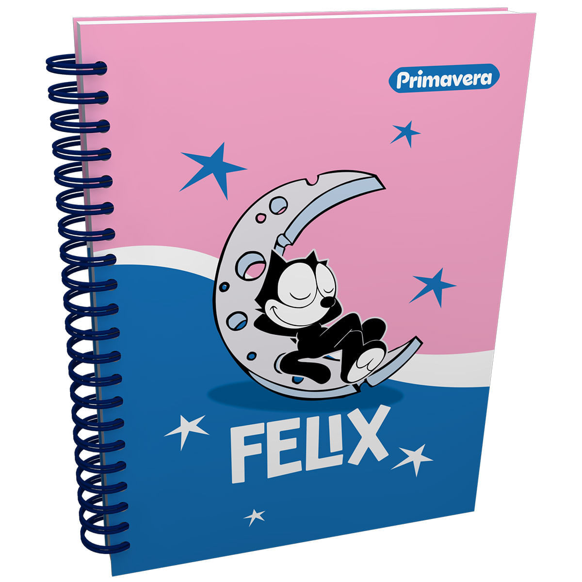 Cuaderno Argollado  El Gato Felix Multimaterias En la Luna img #1
