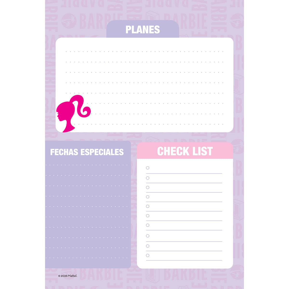 Cuaderno Cosido Multimaterias Pasta Dura Barbie Future is Bright img #7