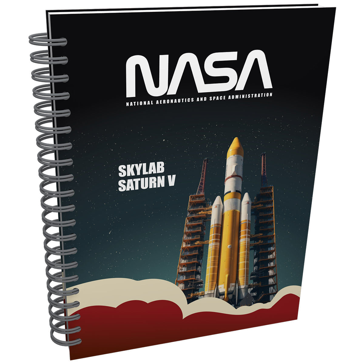 Cuaderno Argollado Multimaterias  Nasa Skylab Saturn V img #1