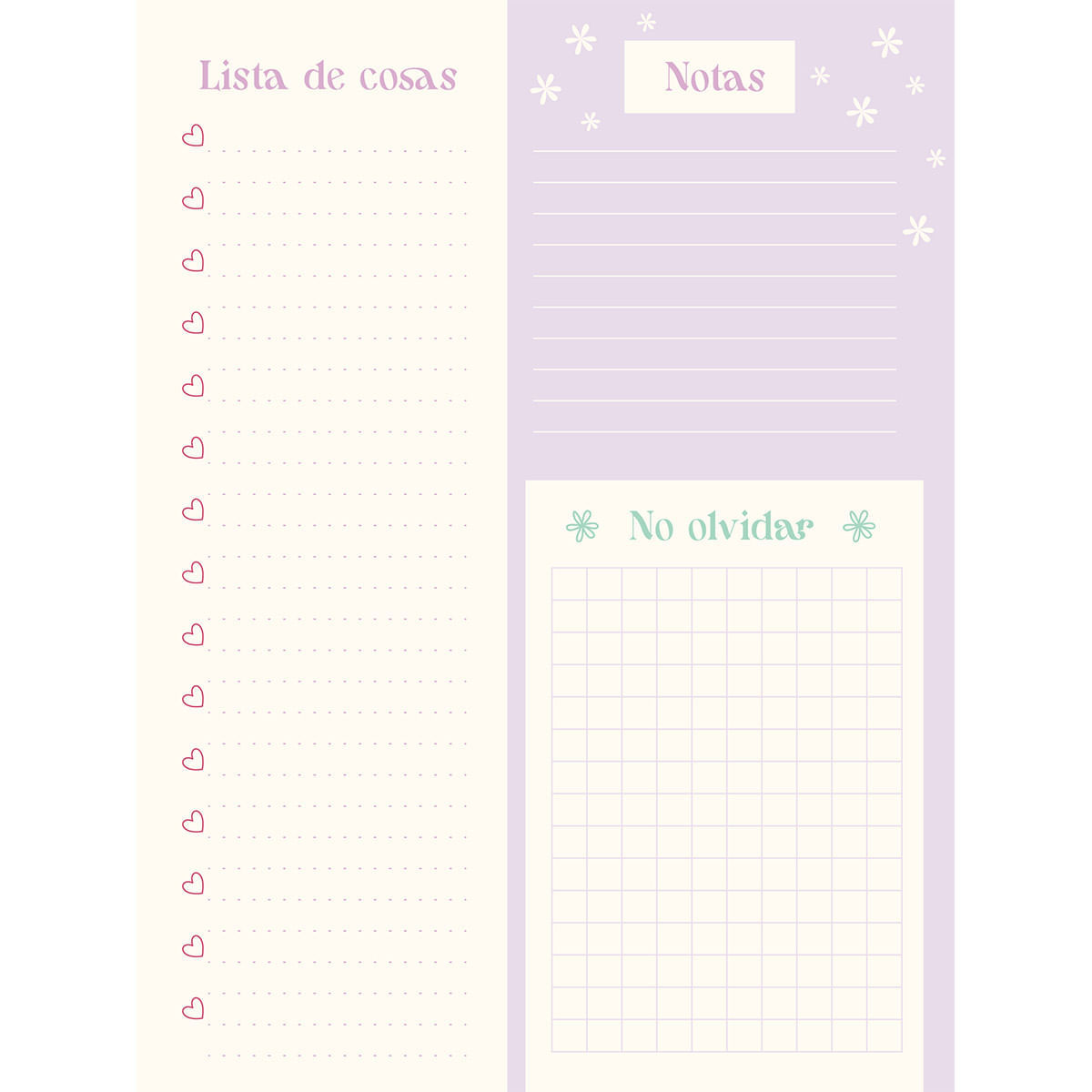 Cuaderno Argollado Grande Multimaterias Flower Power Luna img #2