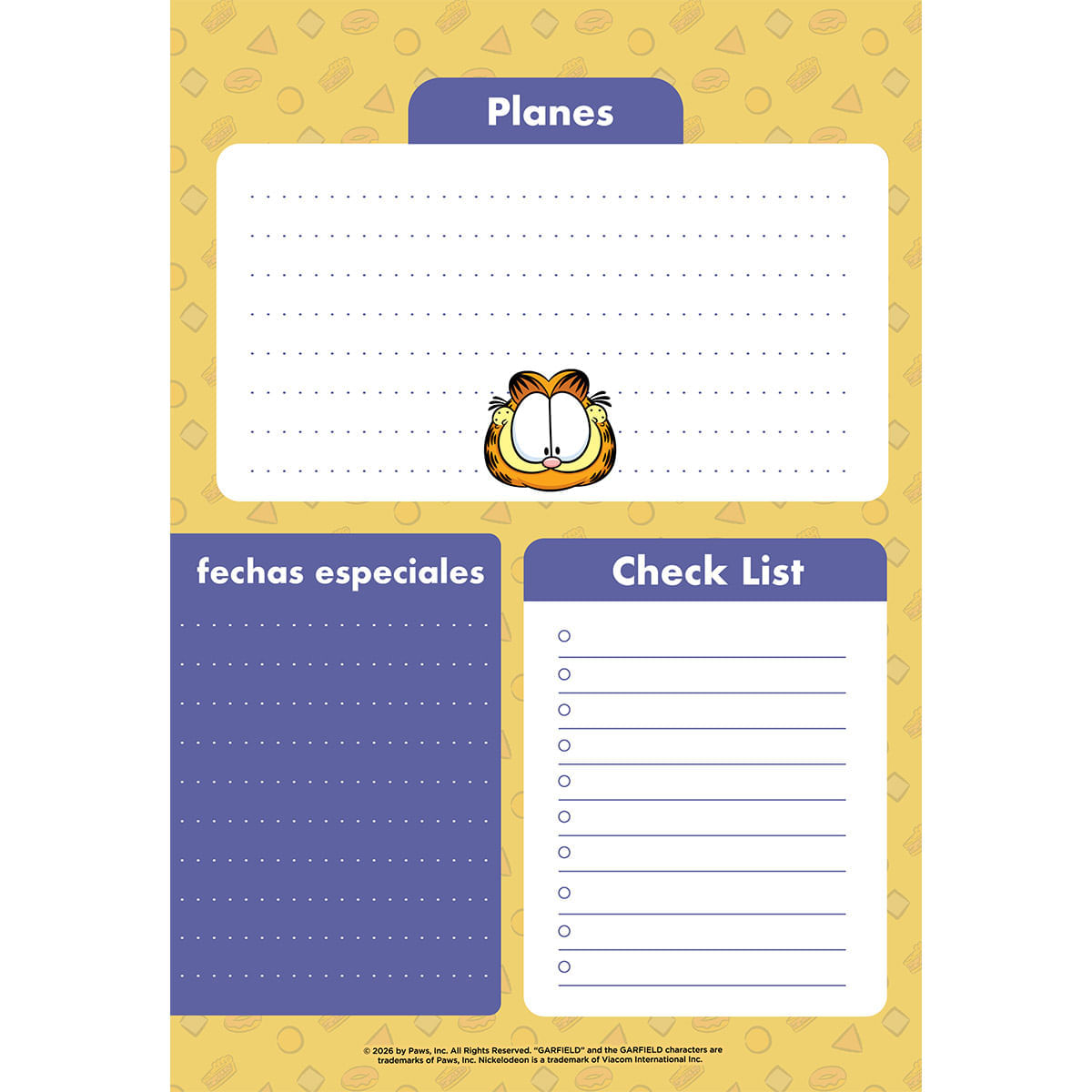 Cuaderno Argollado  Garfield Multimaterias Mujer Cool Cat img #9