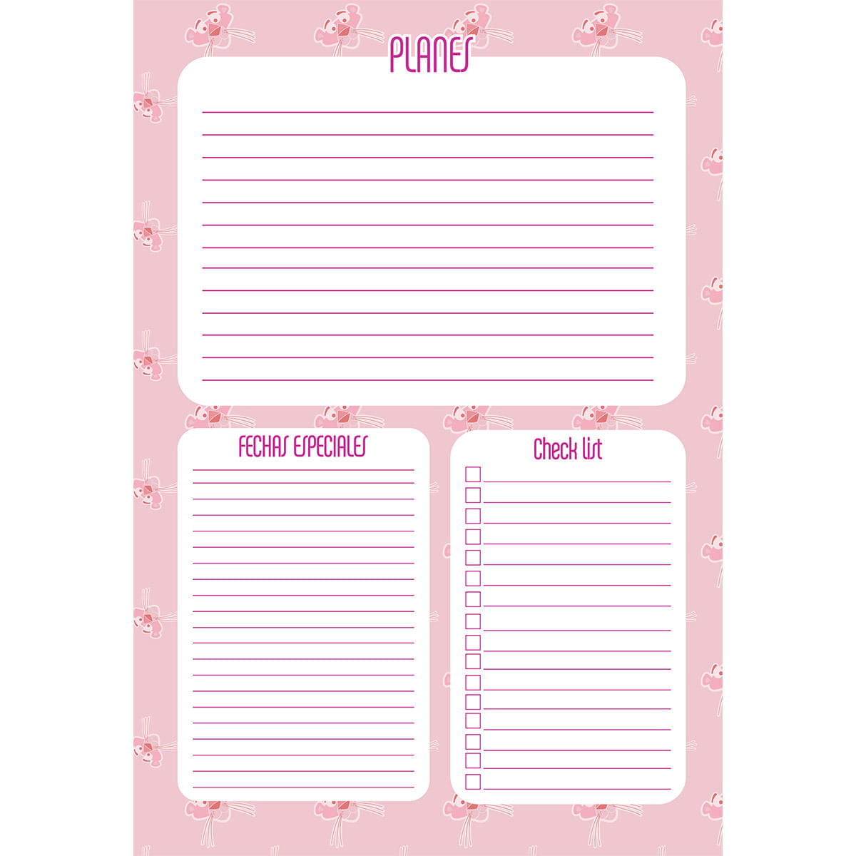 Cuaderno Cosido Multimaterias Pasta Dura Pantera Rosa Inspector Clouseau img #7