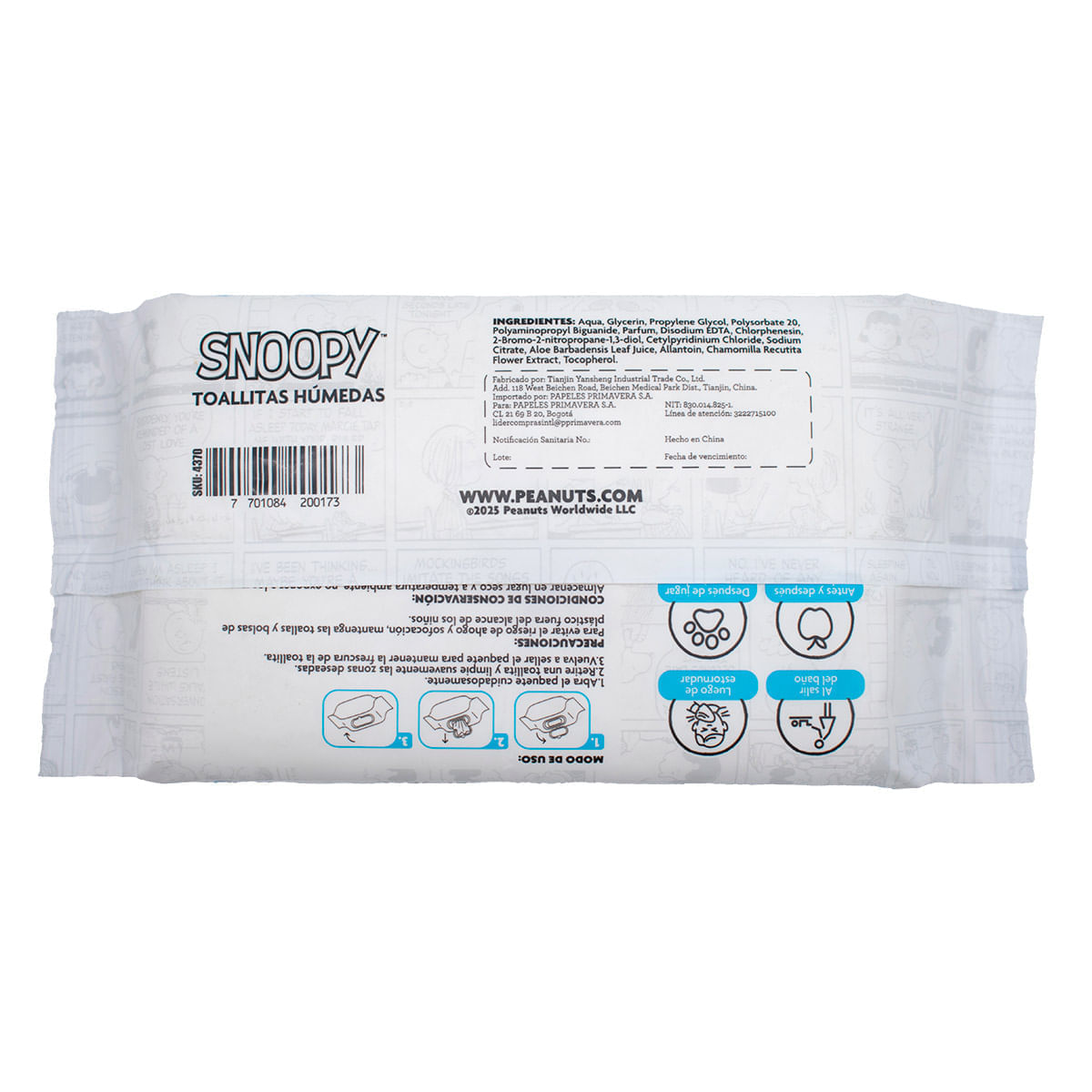 Toallitas Humedas  Snoopy X72 img #2