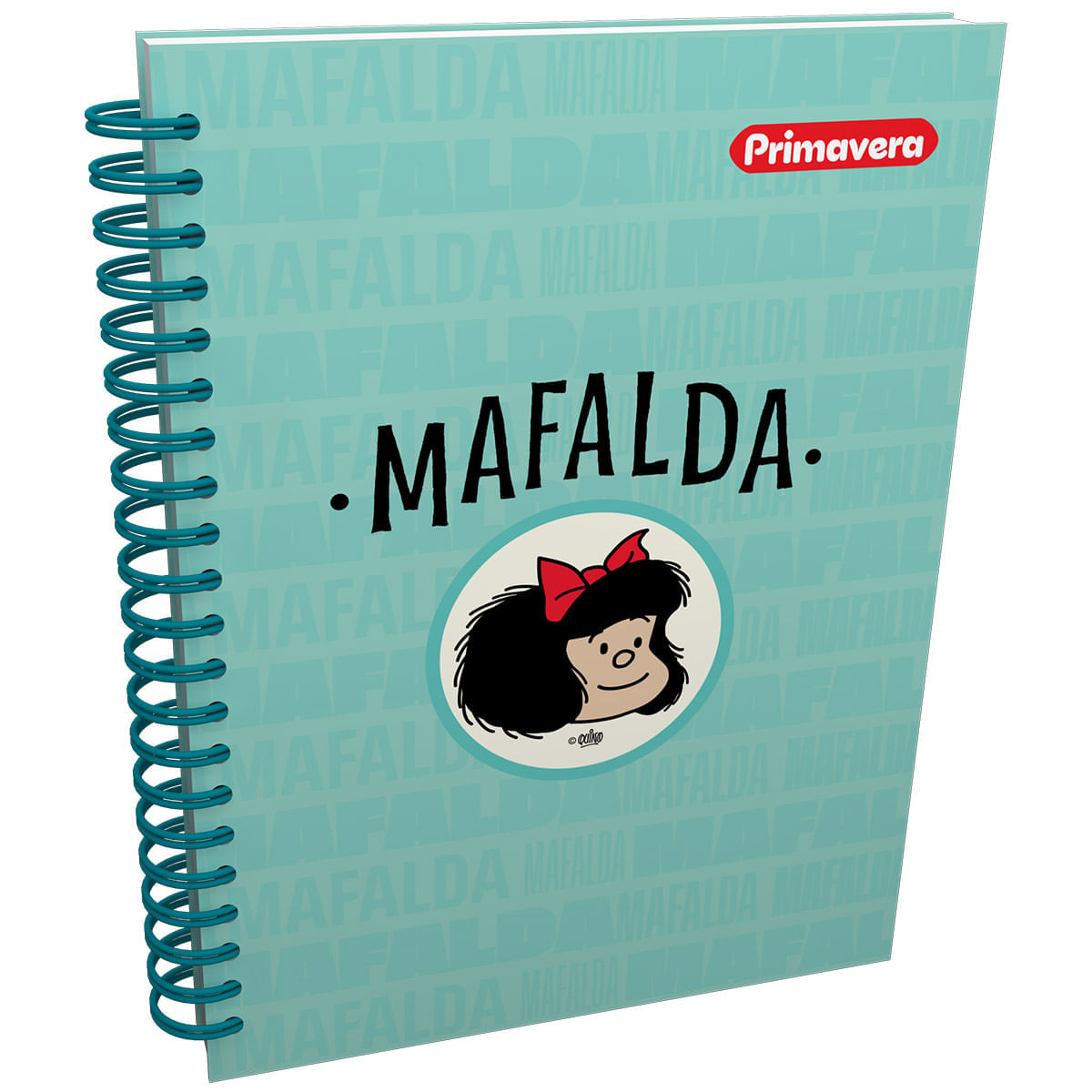 Cuaderno Argollado  Mafalda Multimaterias Mujer Turquesa Claro img #1