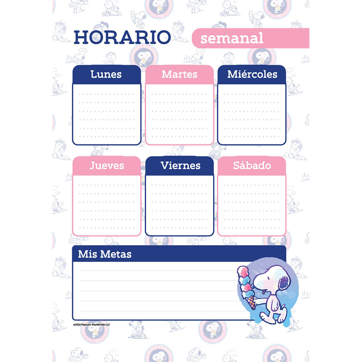 Cuaderno Argollado  Mafalda Multimaterias Mujer Plínk Plín Plínk img #6