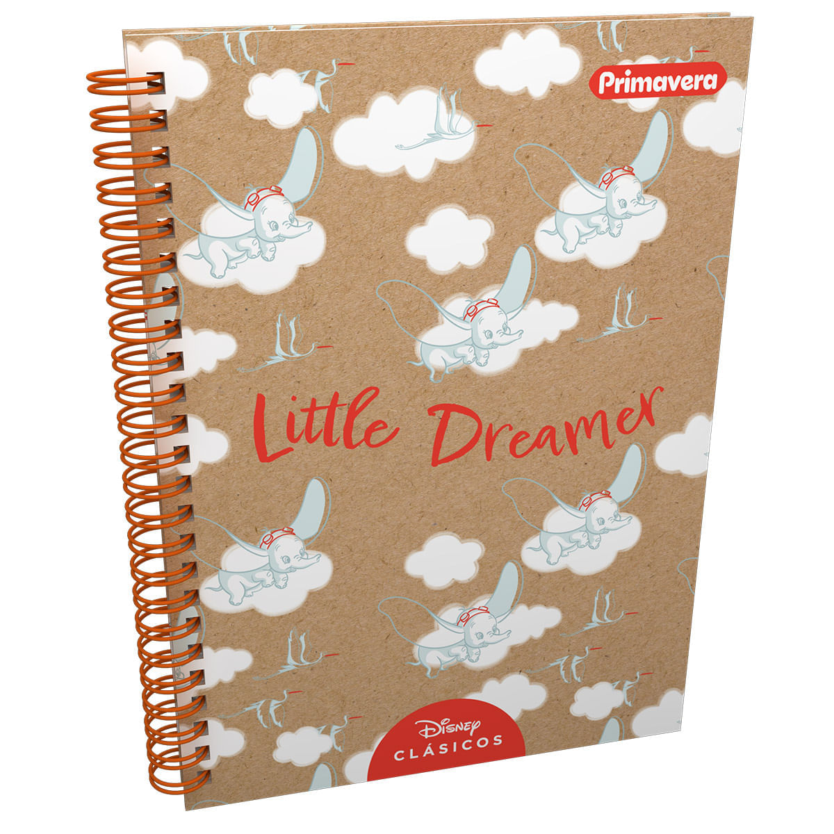Cuaderno Argollado Pasta Dura  Dumbo Disney Clásicos Little Dreamer Kraft Grande img #1