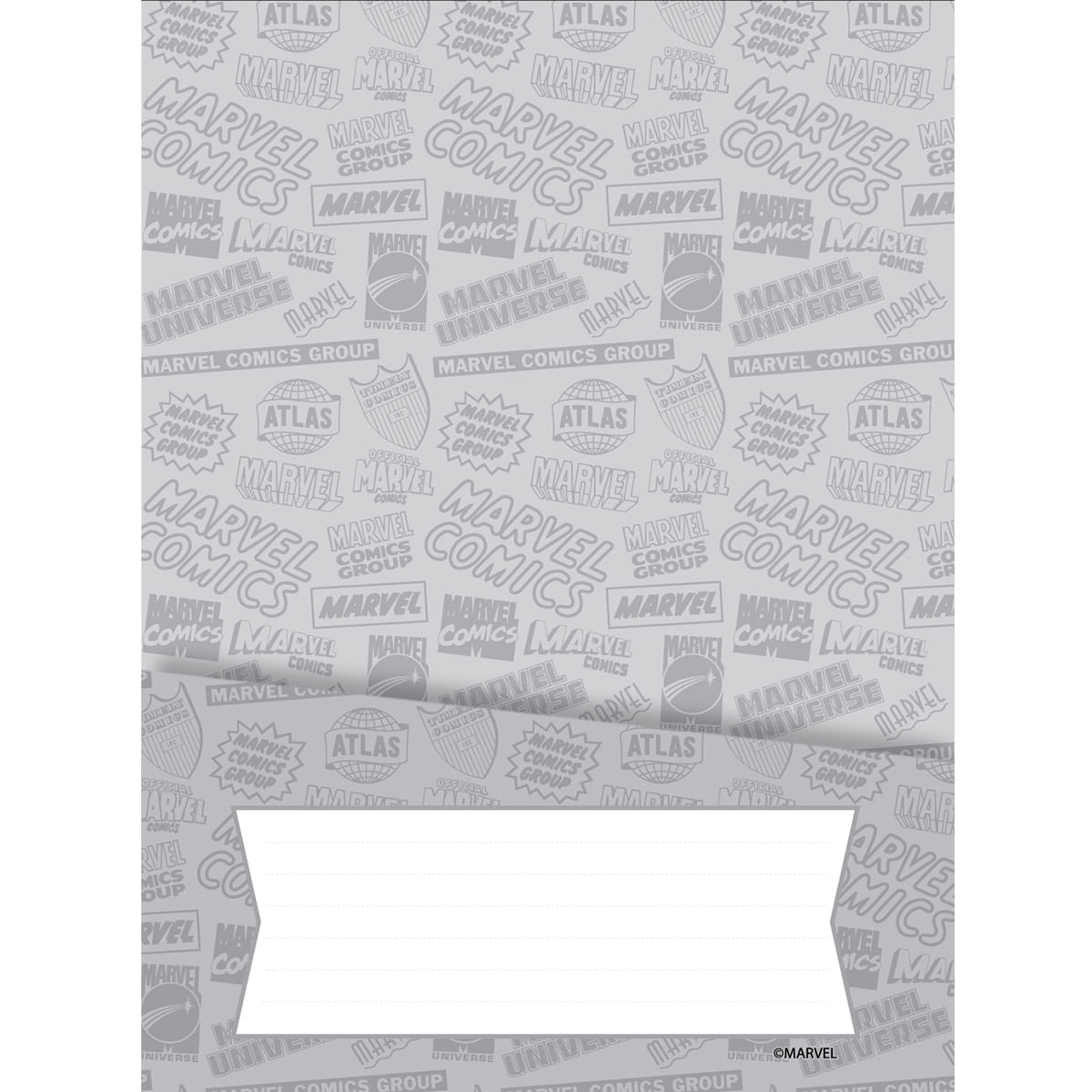 Cuaderno Argollado Pasta Dura  Marvel Logos Grande Space img #4
