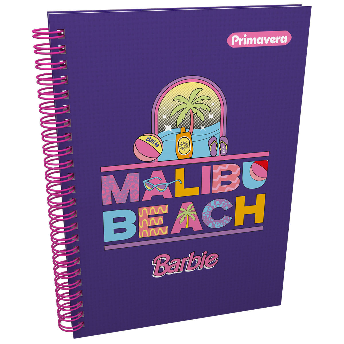 Cuaderno Argollado Pasta Dura  Barbie Malibu Beach img #1