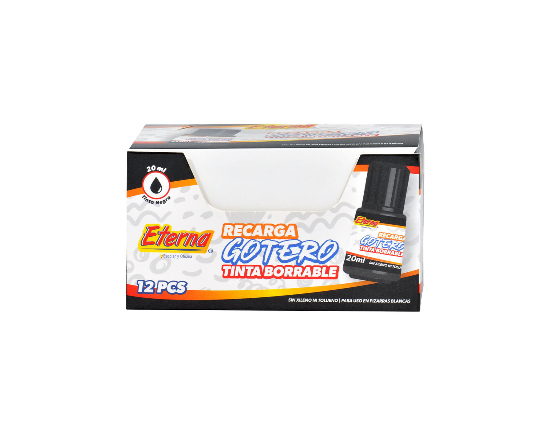 Gotero De Tinta Para Marcadores Eterna Negro X1 Eterna img #1