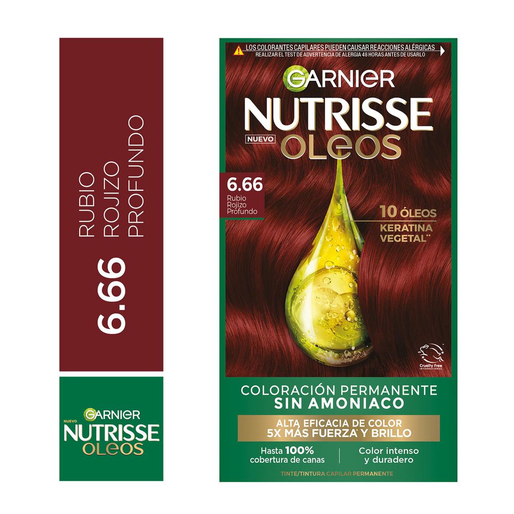 Tinte para cabello NUTRISSE rubio rojizo profundo (1  und) img #1