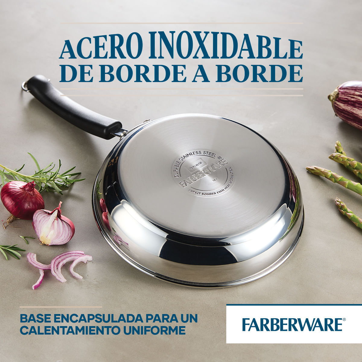 Juego de Ollas 7pzs. Brilliance. Acero Inoxidable. Apto para cocinas de inducción. Farberware. img #5