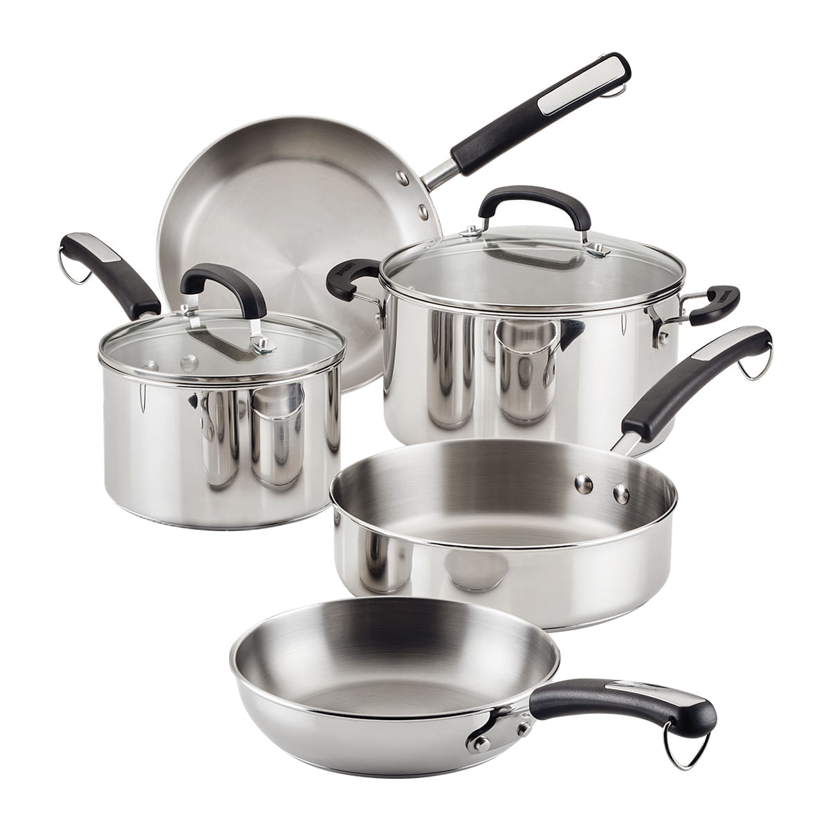 Juego de Ollas 7pzs. Brilliance. Acero Inoxidable. Apto para cocinas de inducción. Farberware. img #1
