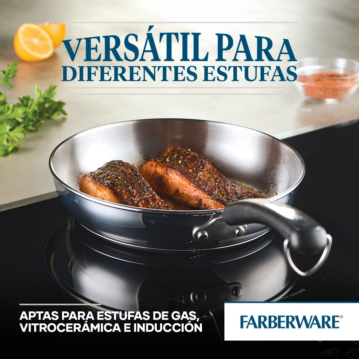 Juego de Ollas 7pzs. Brilliance. Acero Inoxidable. Apto para cocinas de inducción. Farberware. img #7
