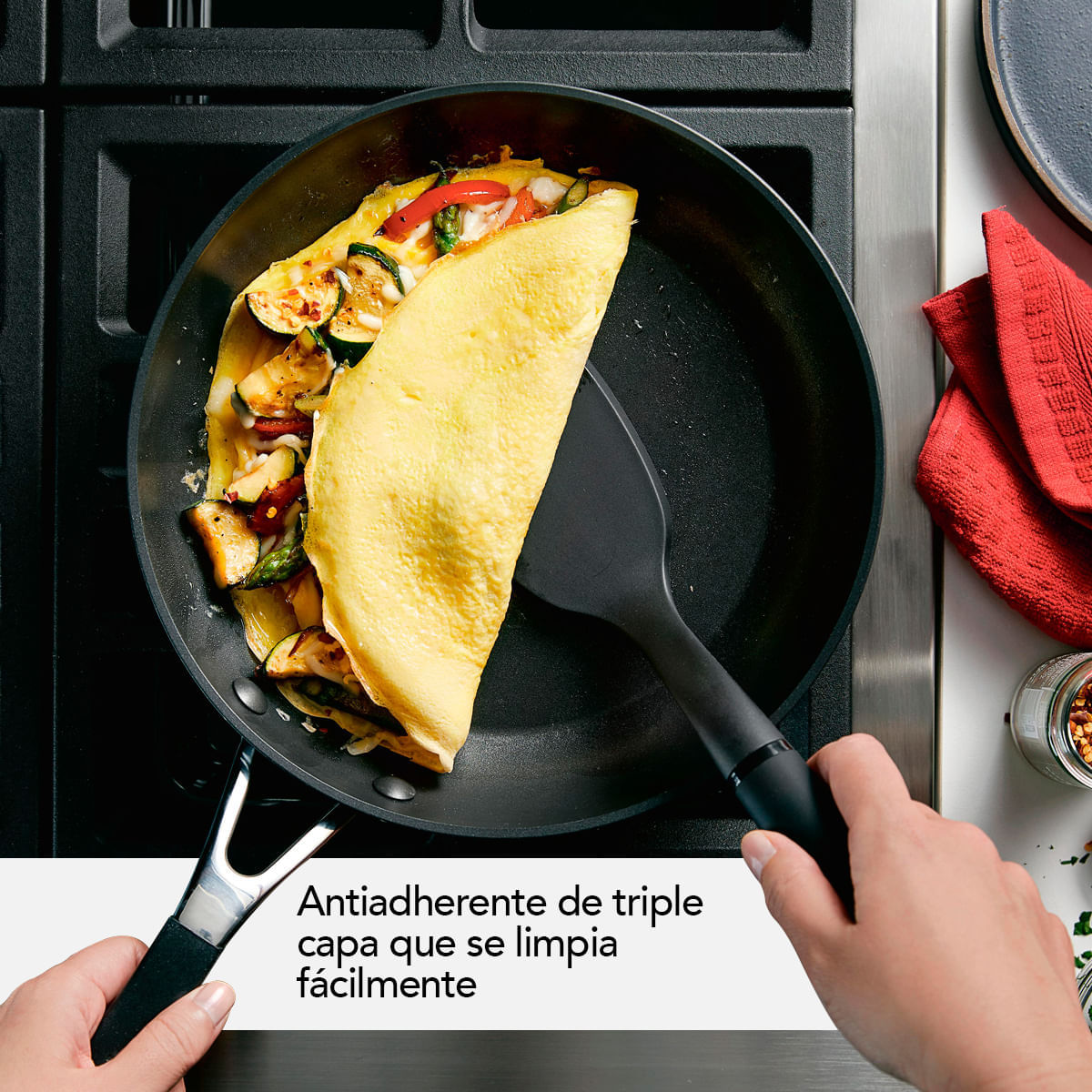 Juego de Ollas 10Pzs, anodizado duro antiadherente, Negro Onyx KitchenAid. img #6