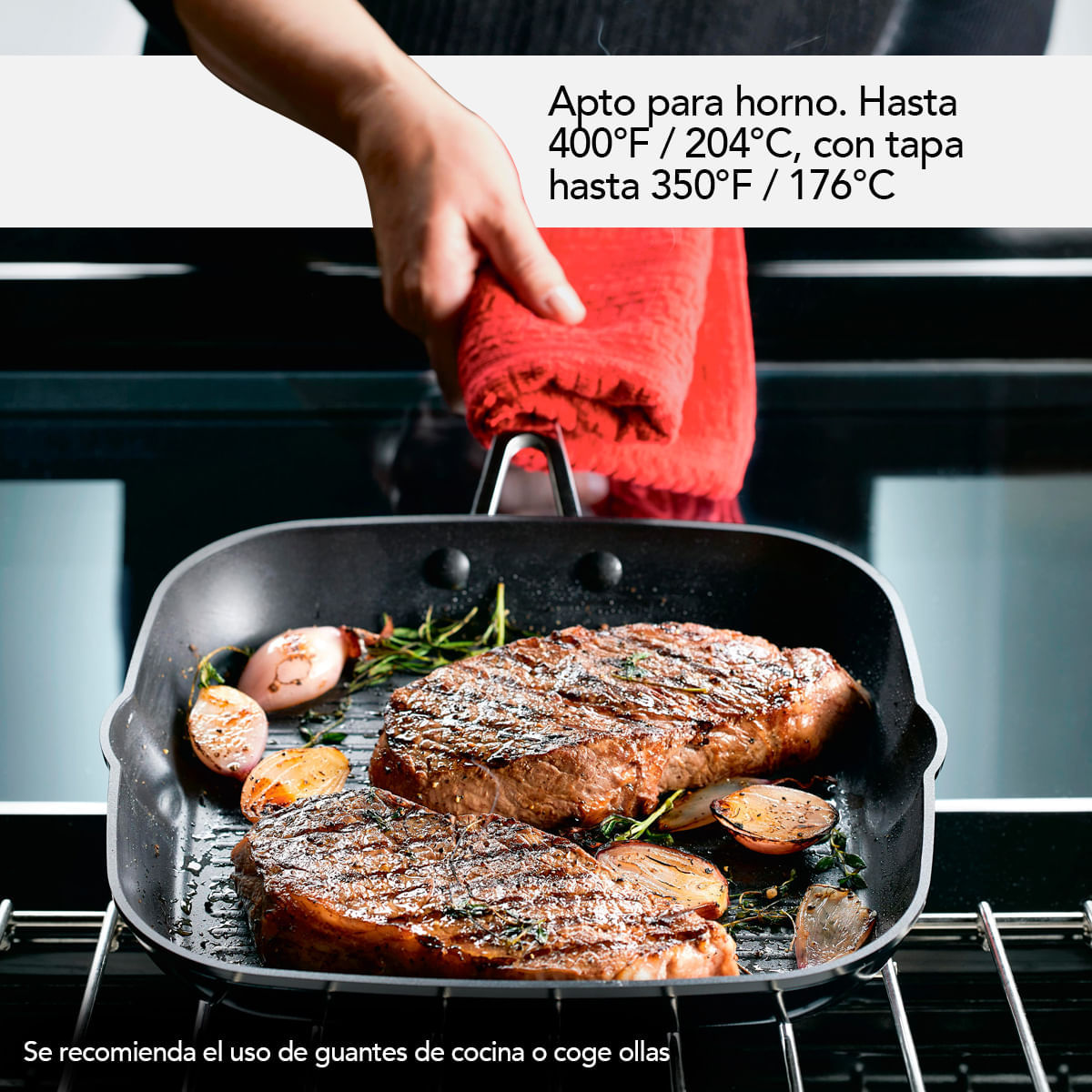 Juego de Ollas 10Pzs, anodizado duro antiadherente, Negro Onyx KitchenAid. img #7