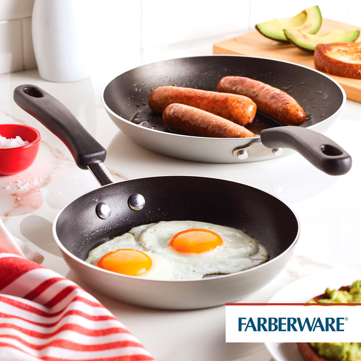 Set sartenes 21cm y 25cm. Antiad. DiamondMax® Cookstart Farberware. img #2