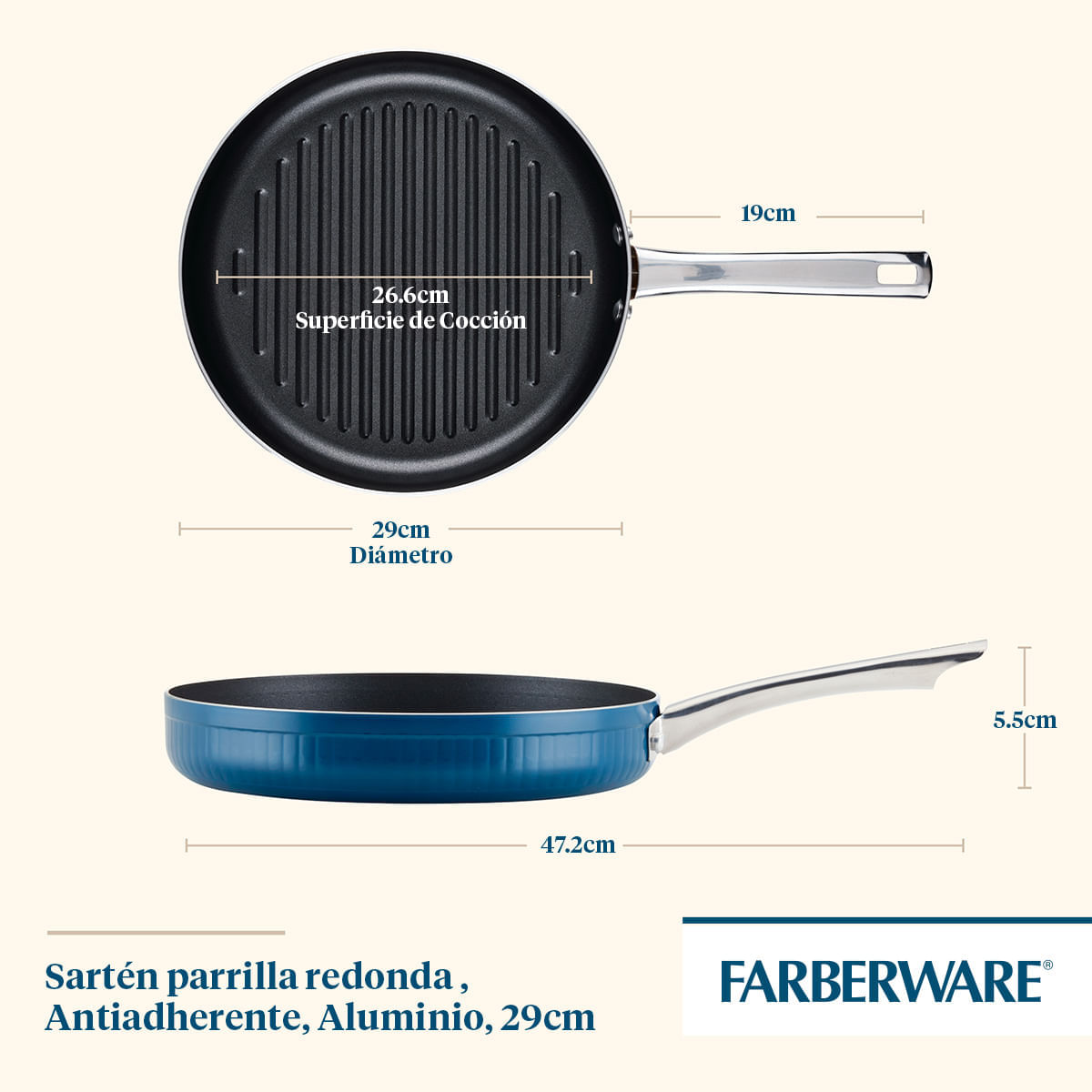 Sartén Parrilla antiadherente Farberware img #3